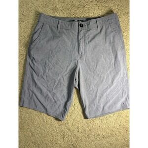 O'Neill Hybrid Shorts Men 33 Gray Hi-Rise Surf Swim Pockets Lightweight